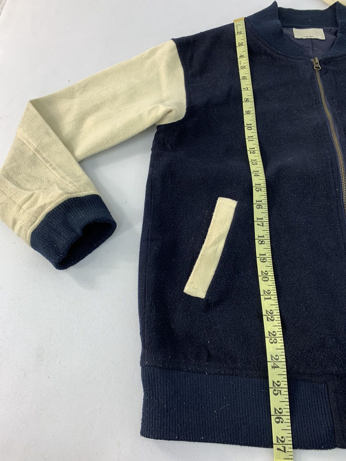 Other Olive des Olive Fleece Varsity Jacket Zip Up Wool Design Size US M / EU 48-50 / 2 - 13 Thumbnail