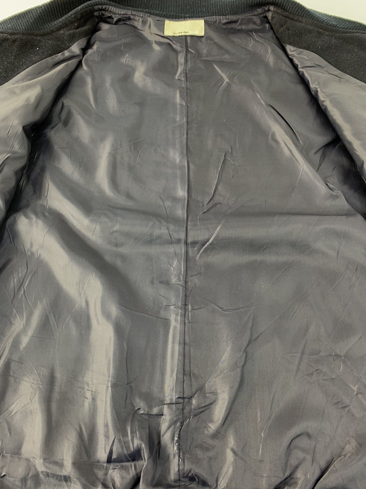 Other Olive des Olive Fleece Varsity Jacket Zip Up Wool Design Size US M / EU 48-50 / 2 - 6 Thumbnail