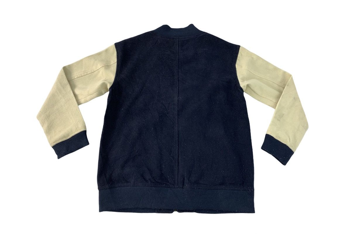 Other Olive des Olive Fleece Varsity Jacket Zip Up Wool Design Size US M / EU 48-50 / 2 - 2 Thumbnail