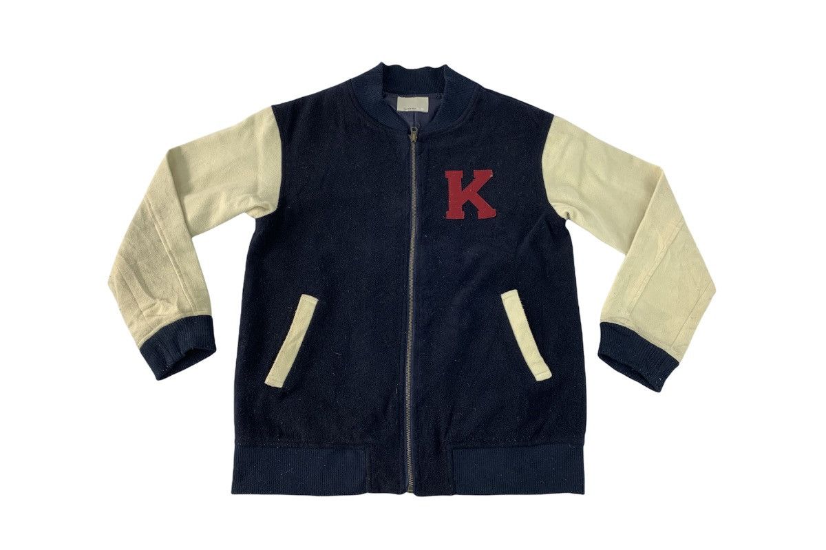 Other Olive des Olive Fleece Varsity Jacket Zip Up Wool Design Size US M / EU 48-50 / 2 - 1 Thumbnail