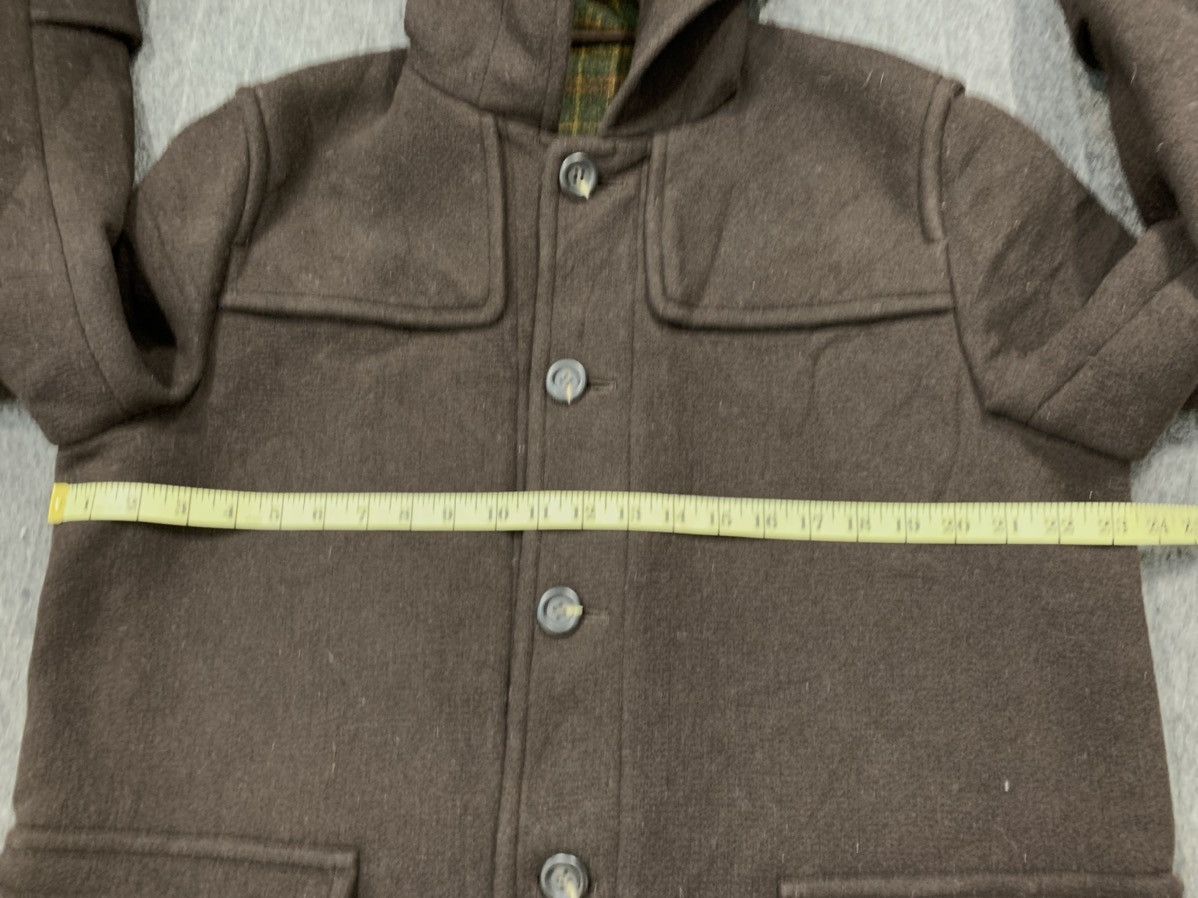 Japanese Brand Vintage Jun Men Wool Coat Duffel Button Up Size US L / EU 52-54 / 3 - 9 Thumbnail