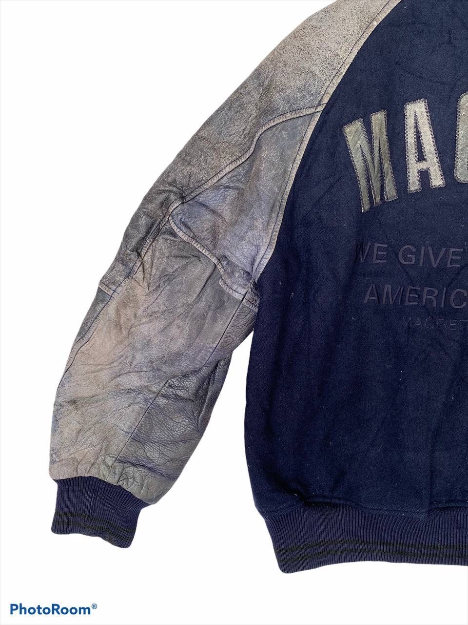 Macbeth × Vintage Vintage 80s Macbeth Leather Varsity Stadium Jacket Size US L / EU 52-54 / 3 - 5 Thumbnail