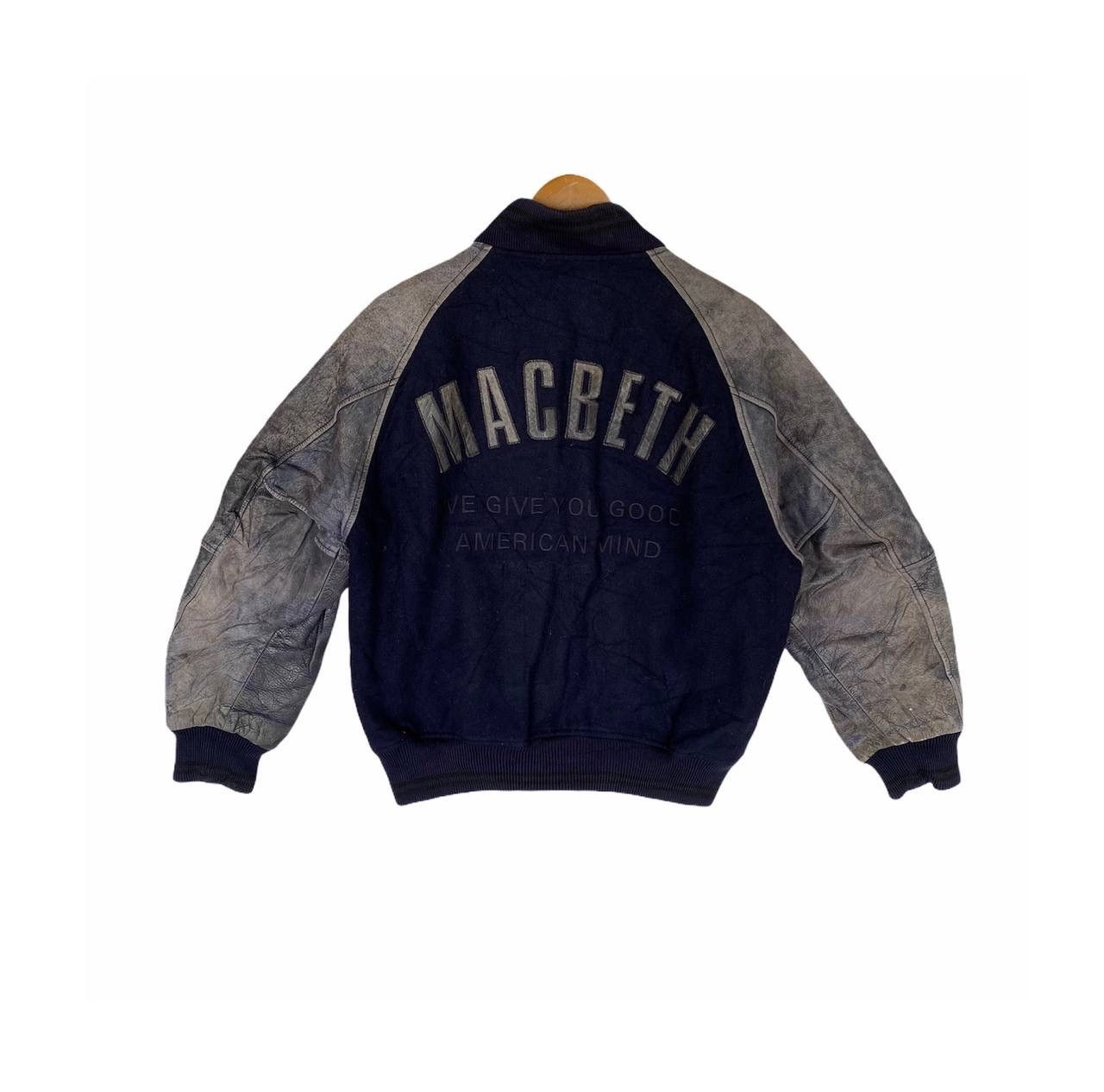 ジャケット・アウター vintage 80s MAC BETH studium jkt Vintage 80s Macbeth Leather Varsity Stadium Jacket