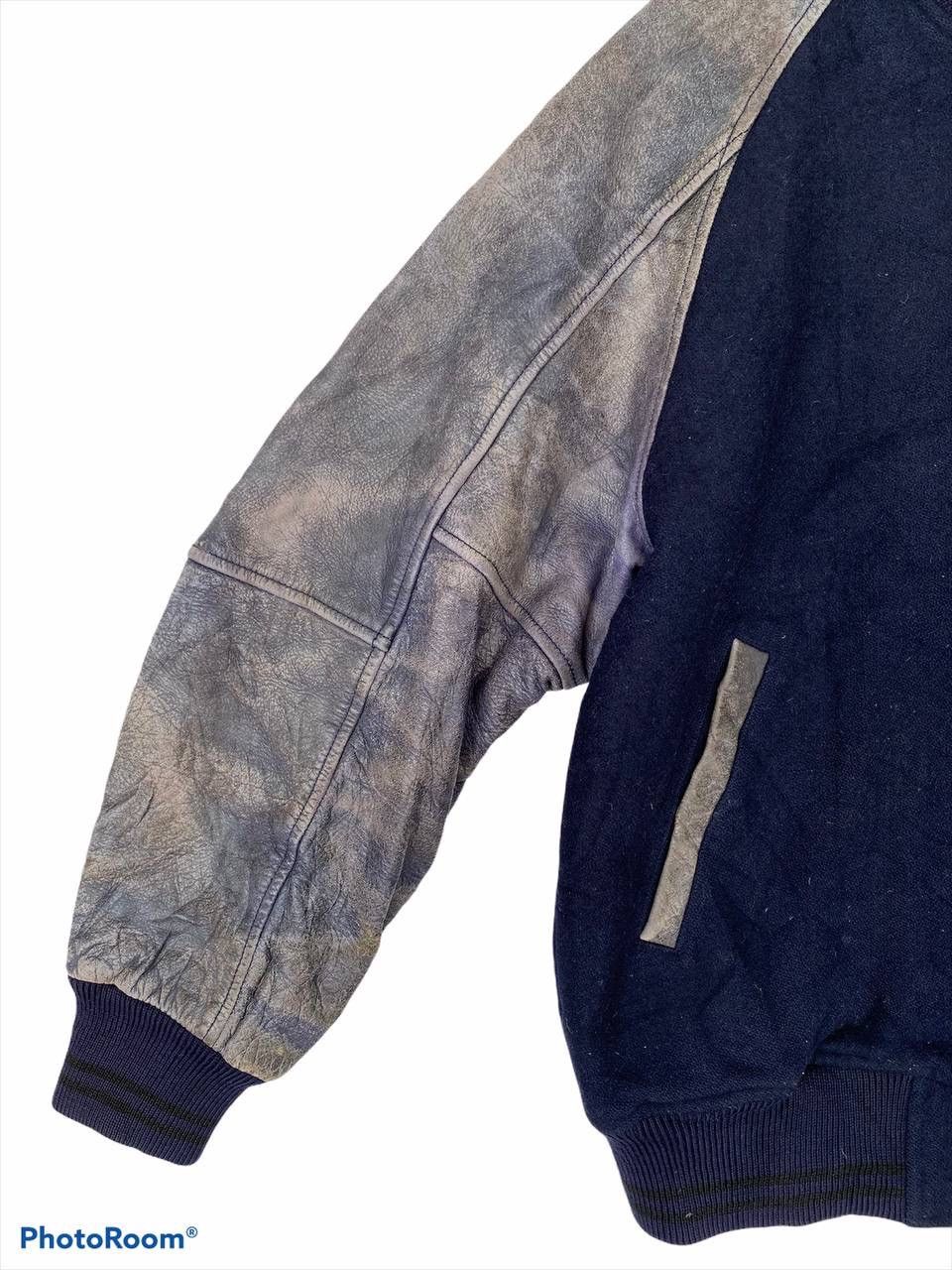 Macbeth × Vintage Vintage 80s Macbeth Leather Varsity Stadium Jacket Size US L / EU 52-54 / 3 - 9 Thumbnail
