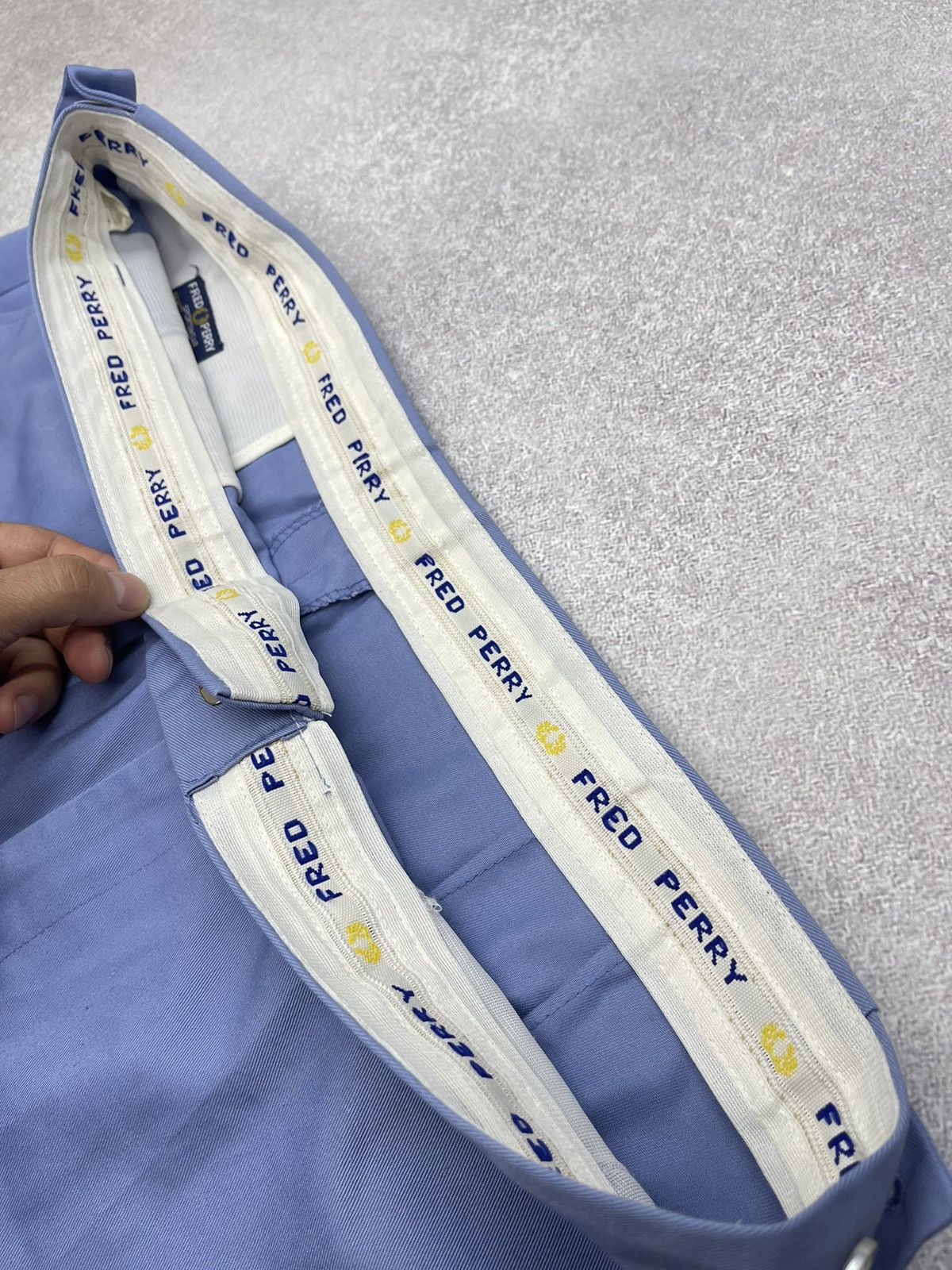 Fred Perry × Vintage Vintage 80’s Fred Perry Tennis Shorts Blue Y2K Size US 38 / EU 54 - 5 Thumbnail