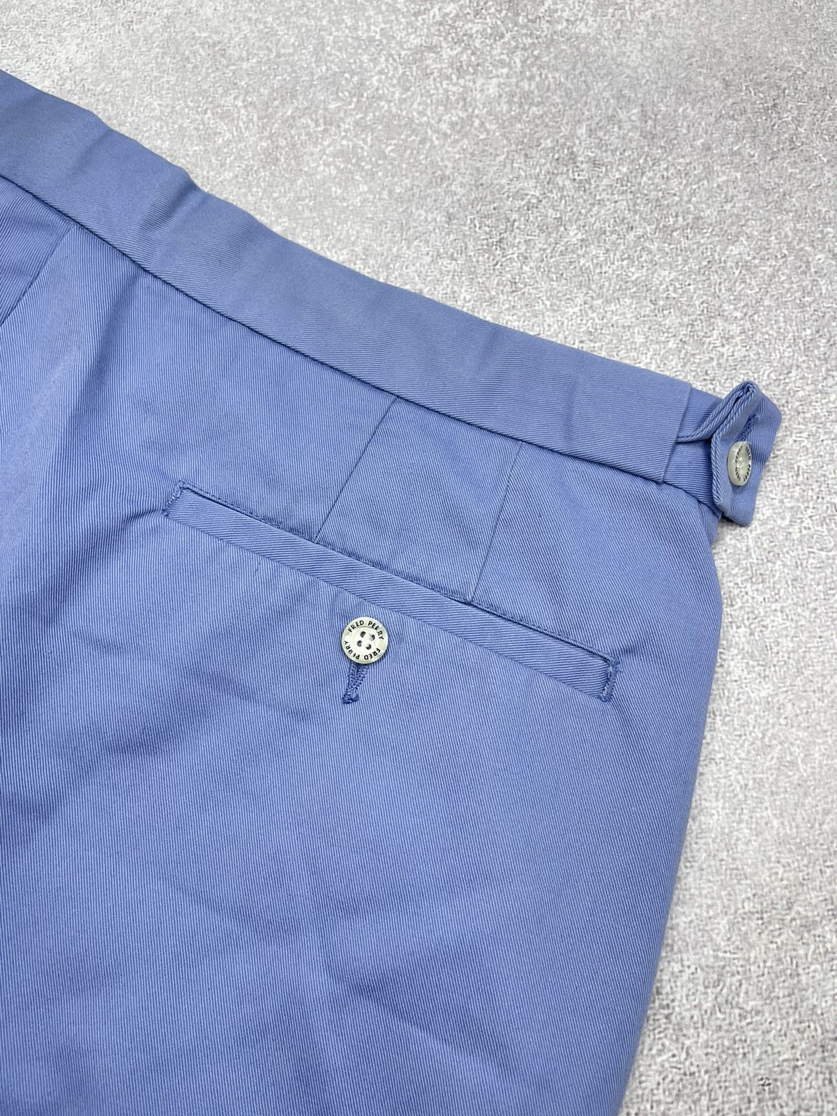 Fred Perry × Vintage Vintage 80’s Fred Perry Tennis Shorts Blue Y2K Size US 38 / EU 54 - 6 Thumbnail
