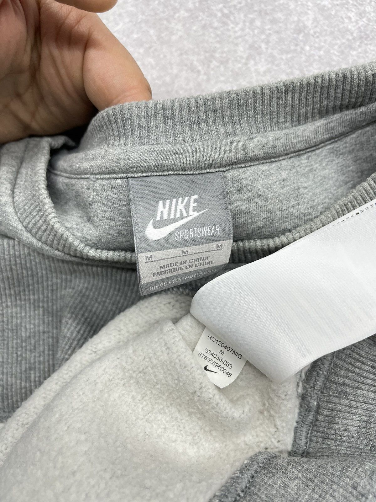 Nike Vintage Nike Sweatshirt Small Logo Swoosh Y2K Size US M / EU 48-50 / 2 - 8 Thumbnail