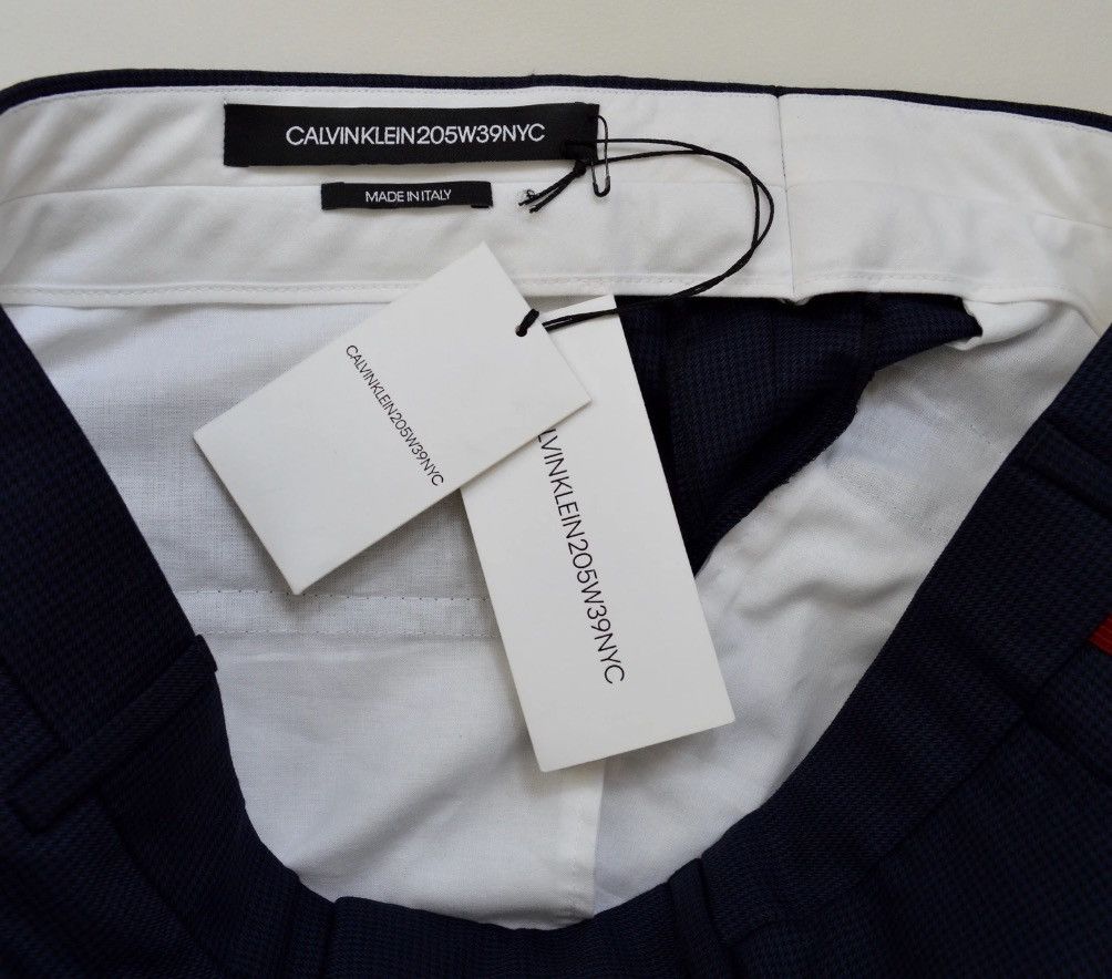 Calvin Klein 205W39NYC A/W 19 Houndstooth ‘Brigade Stripe’ Trousers Size US 34 / EU 50 - 4 Thumbnail