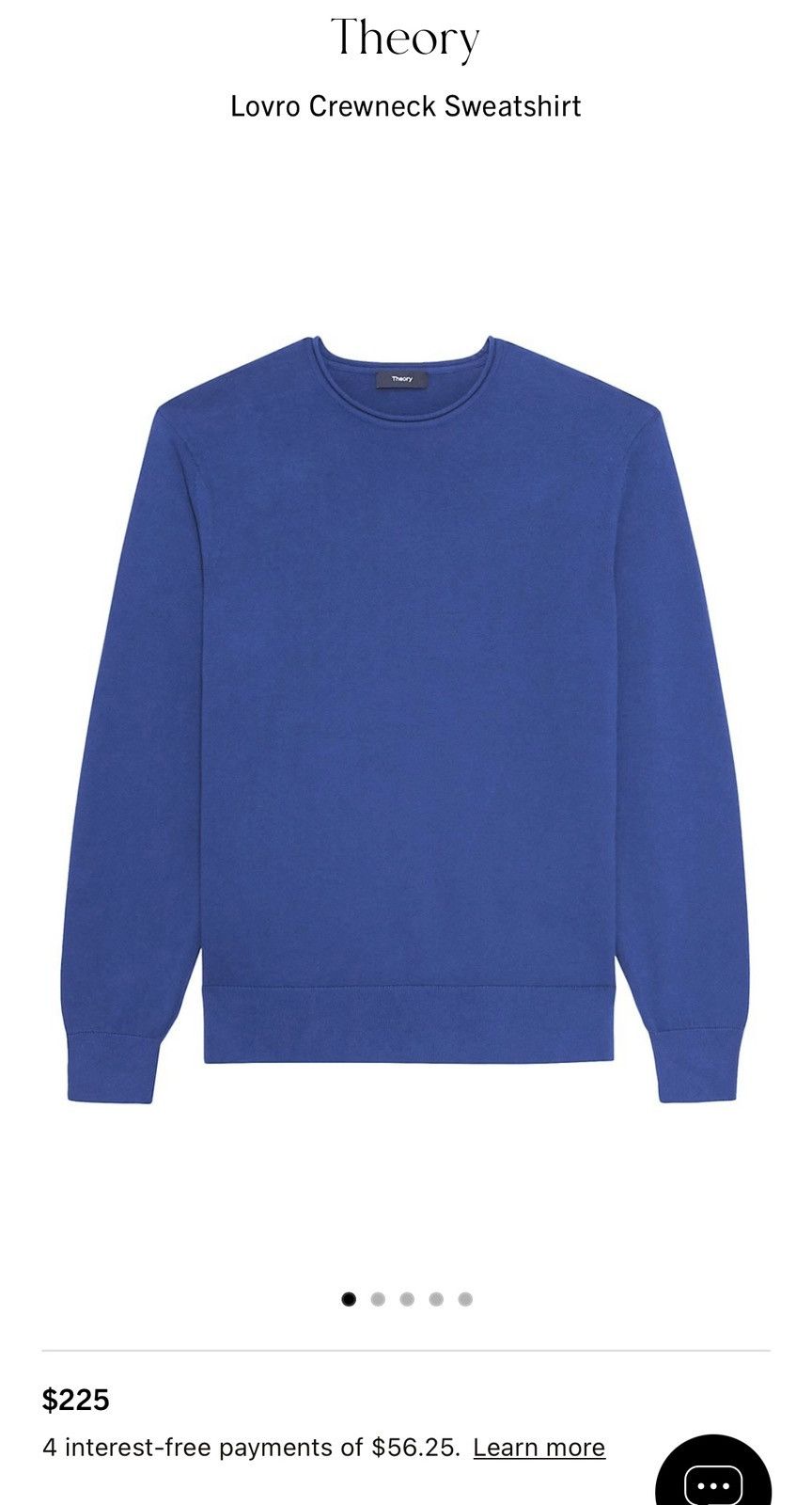 Theory Lovro Crewneck Sweatshirt
