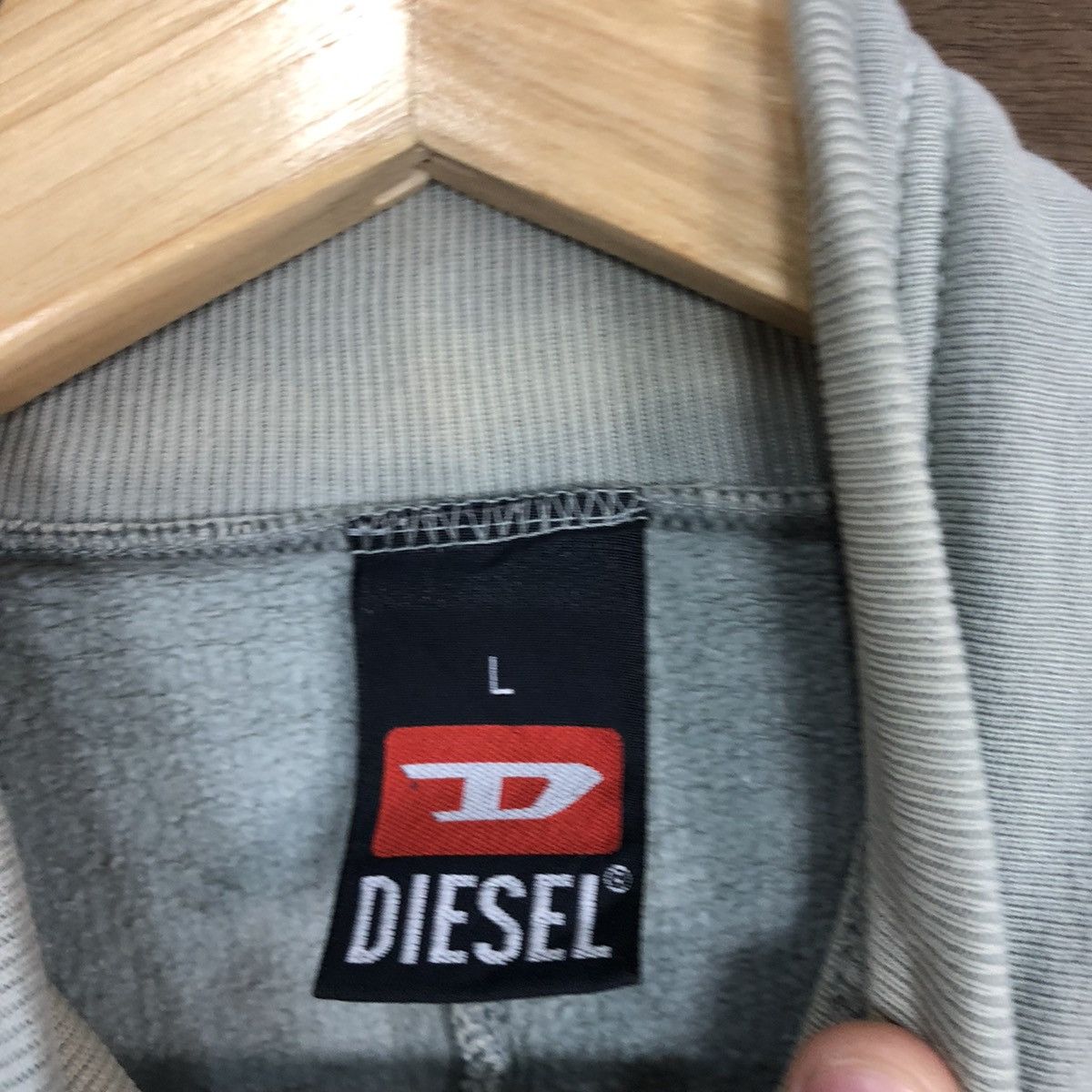 Diesel DL Diesel Silver Sweater faded streetwear #3716 Size US L / EU 52-54 / 3 - 11 Thumbnail