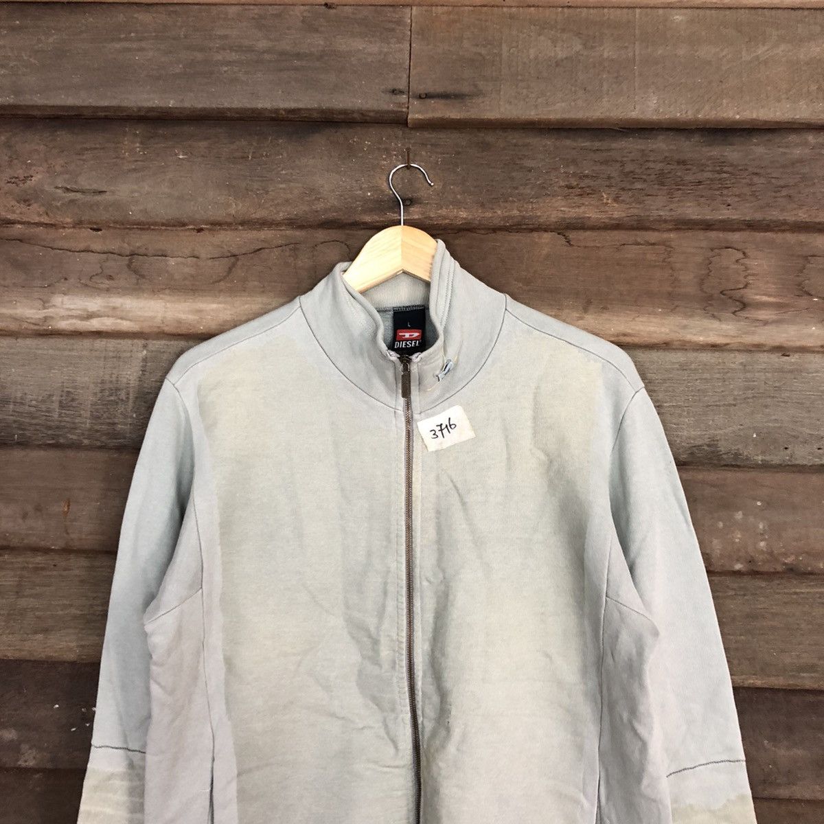 Diesel DL Diesel Silver Sweater faded streetwear #3716 Size US L / EU 52-54 / 3 - 9 Thumbnail