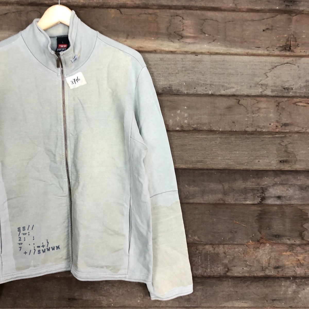 Diesel DL Diesel Silver Sweater faded streetwear #3716 Size US L / EU 52-54 / 3 - 5 Thumbnail