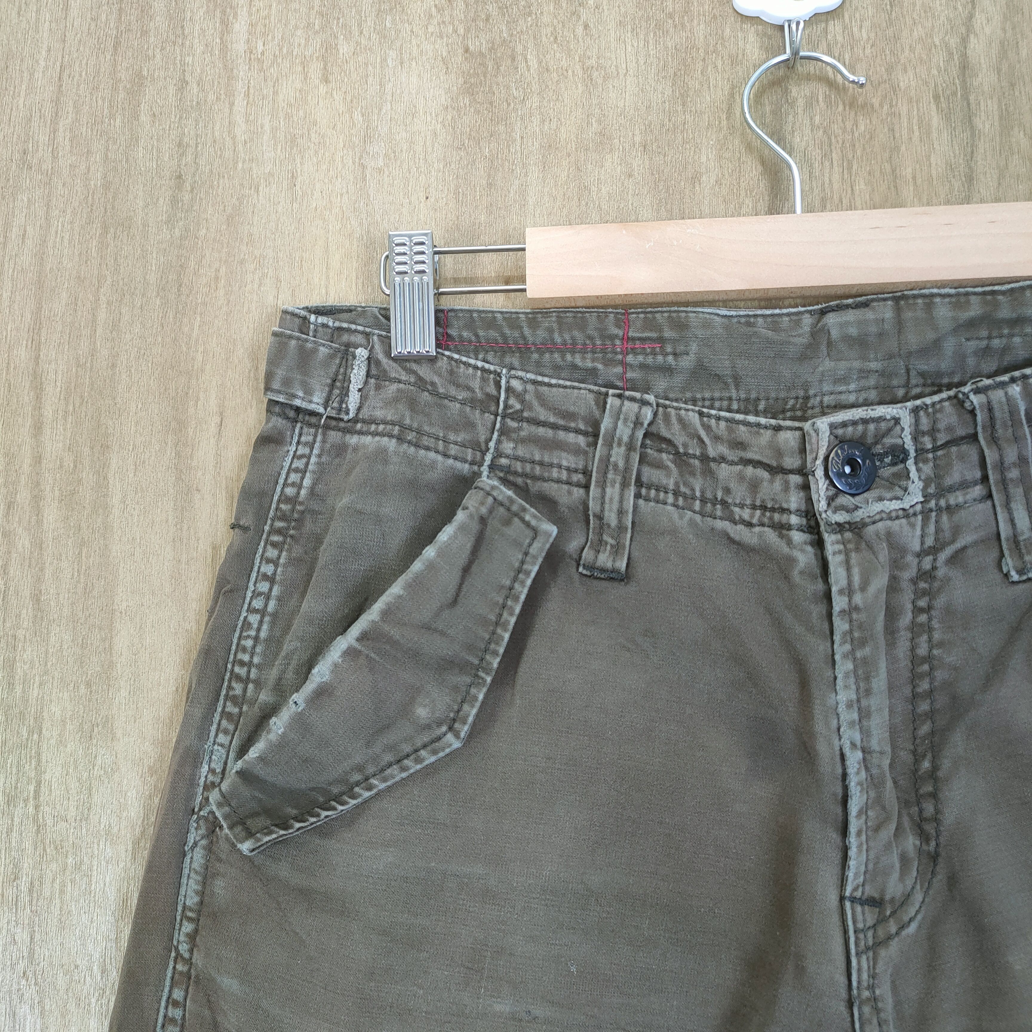 Global Work VINTAGE FADED BROWN CARGO PANTS Size US 30 / EU 46 - 4 Thumbnail