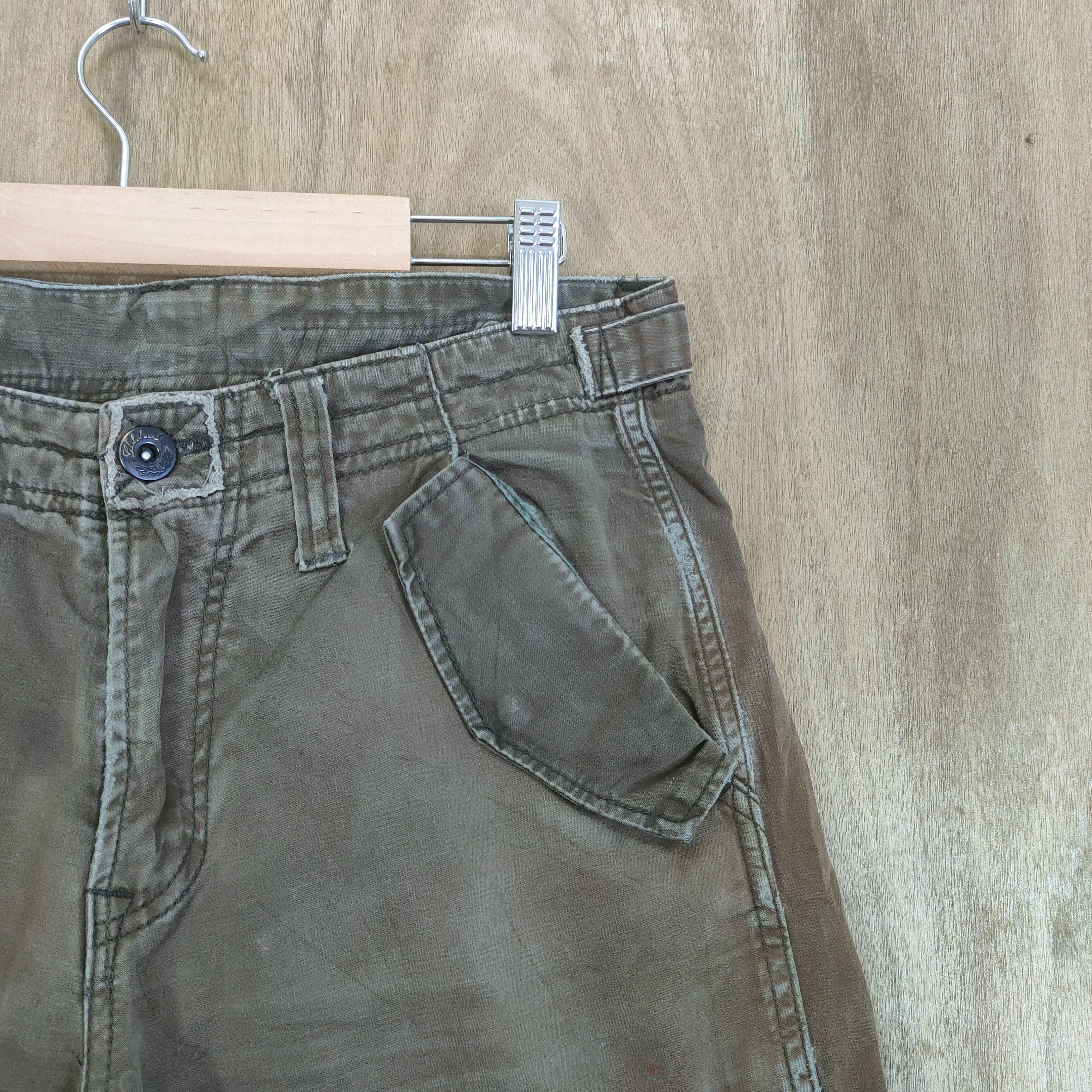 Global Work VINTAGE FADED BROWN CARGO PANTS Size US 30 / EU 46 - 5 Thumbnail