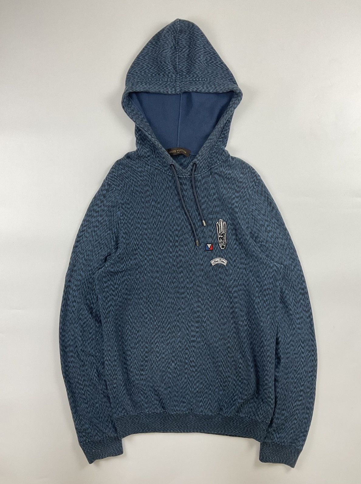 image of Louis Vuitton S/s'15 America's Cup Patch Logo Hoodie, Men's (Size 2XL)