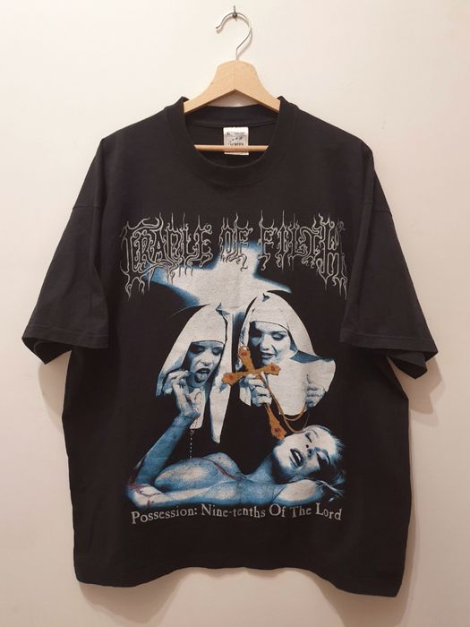 Vintage GRAIL Cradle of Filth possession decadence is a virtue tee ...