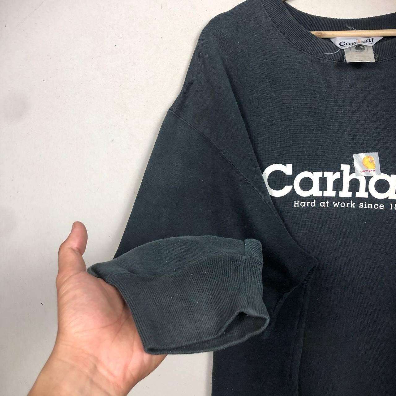 Carhartt × Vintage Crazy Vintage 90s Carhartt Spell Out Jumper Sweatshirt Size US XXL / EU 58 / 5 - 4 Thumbnail