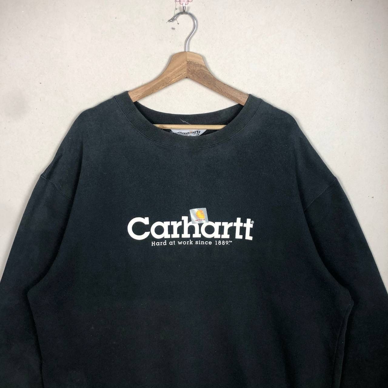 Carhartt × Vintage Crazy Vintage 90s Carhartt Spell Out Jumper Sweatshirt Size US XXL / EU 58 / 5 - 3 Thumbnail