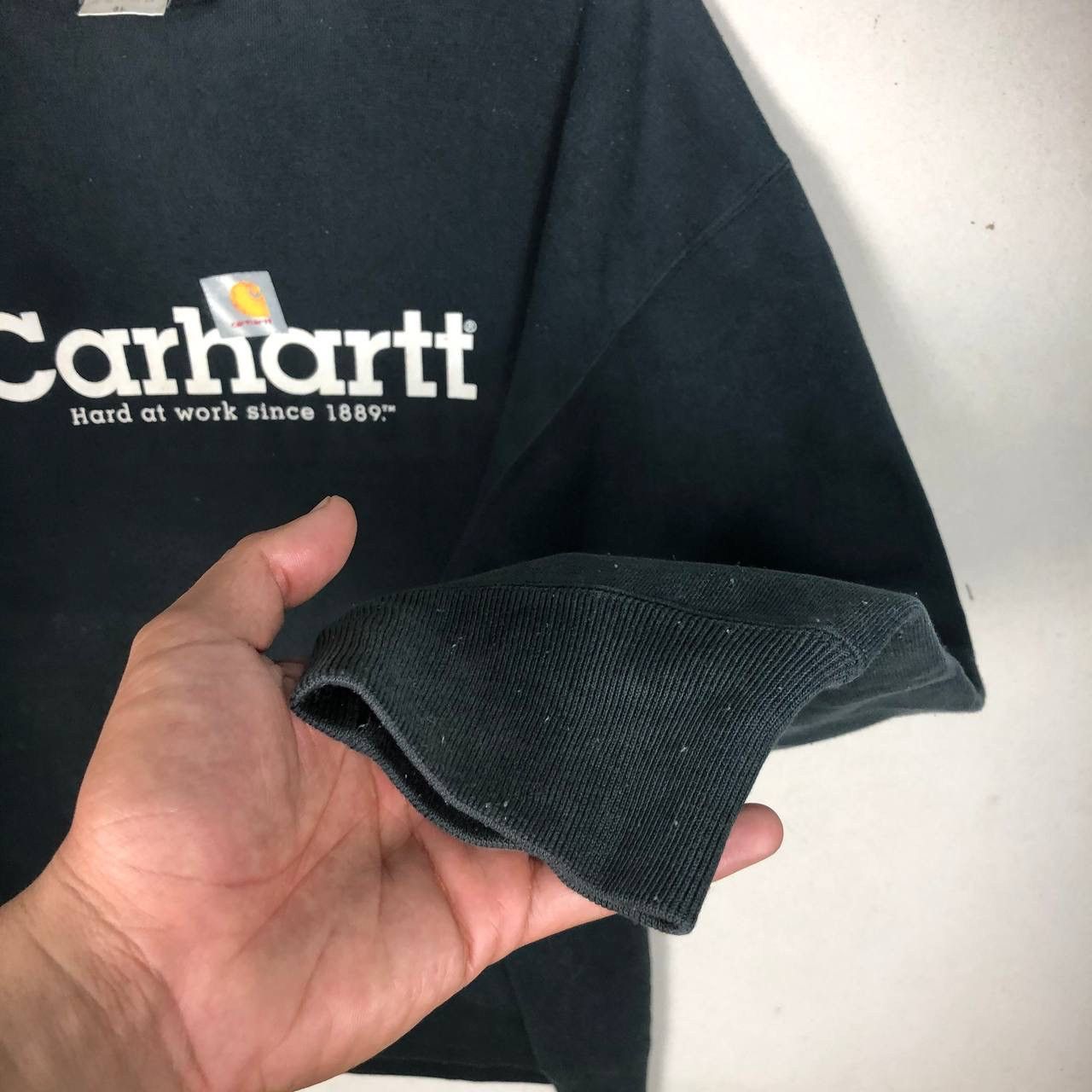 Carhartt × Vintage Crazy Vintage 90s Carhartt Spell Out Jumper Sweatshirt Size US XXL / EU 58 / 5 - 5 Thumbnail