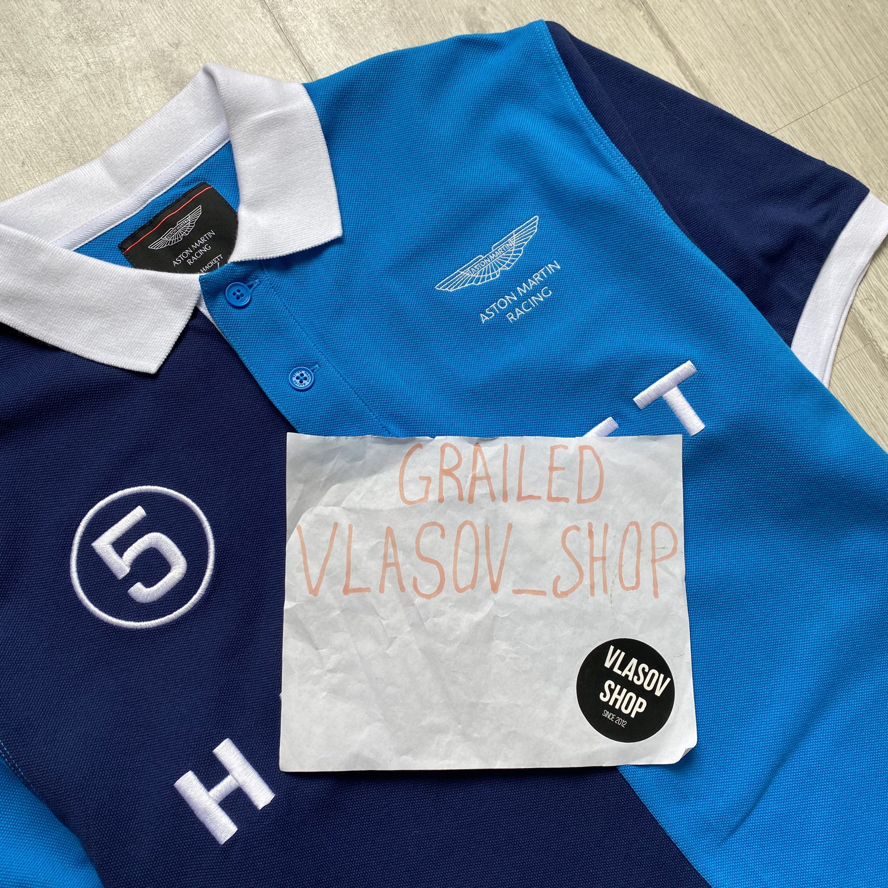 Hackett 🔥 Aston Martin x Hacket Racing Team Formula 1 Polo bentley Size US L / EU 52-54 / 3 - 7 Thumbnail