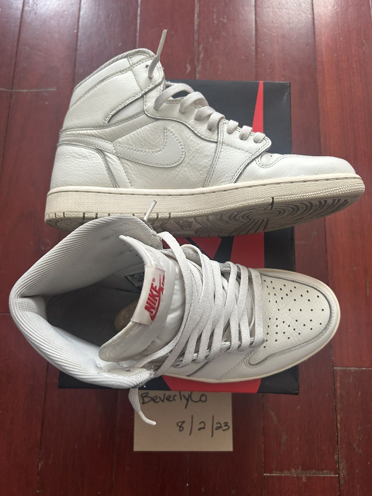 Jordan Brand Sz 10 Nike Air Jordan 1 Sail Size US 10 / EU 43 - 5 Thumbnail