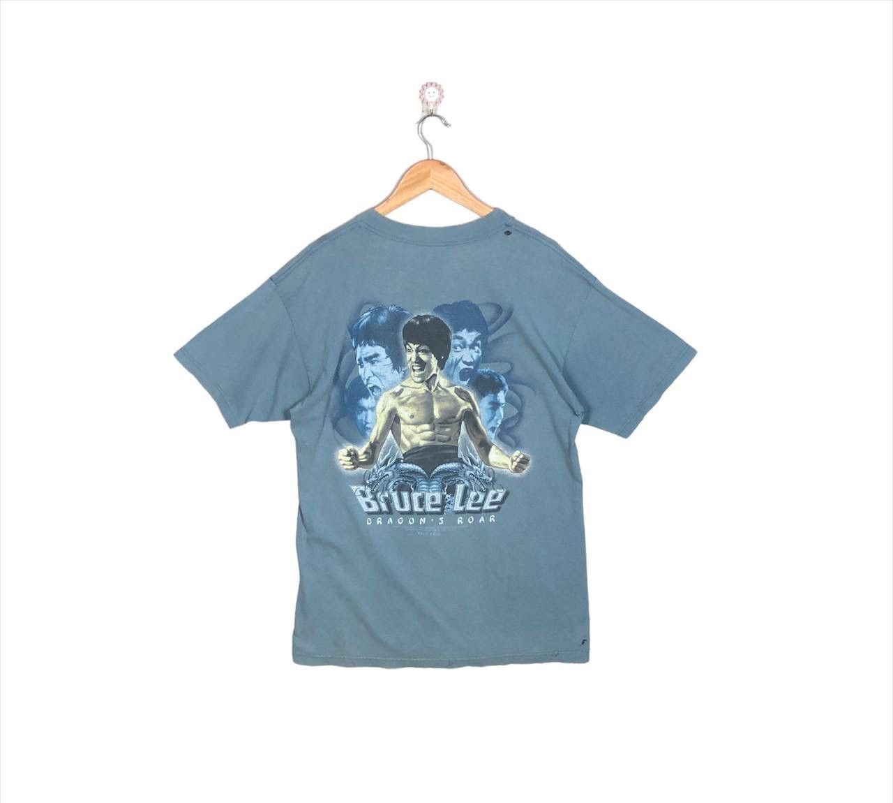 Other Crazy Vintage 90s Bruce Lee Dragon’s Roar Destroyed Tshirt Size US L / EU 52-54 / 3 - 1 Thumbnail