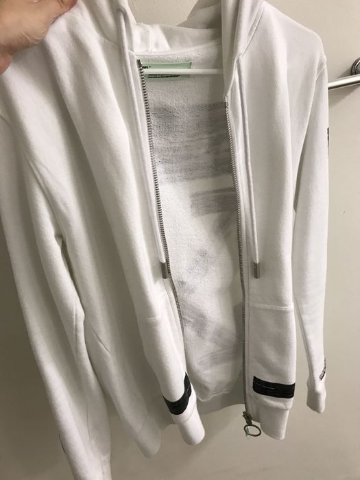 Off-White Off-white Brushed Arrows Zip Hoodie | Grailed