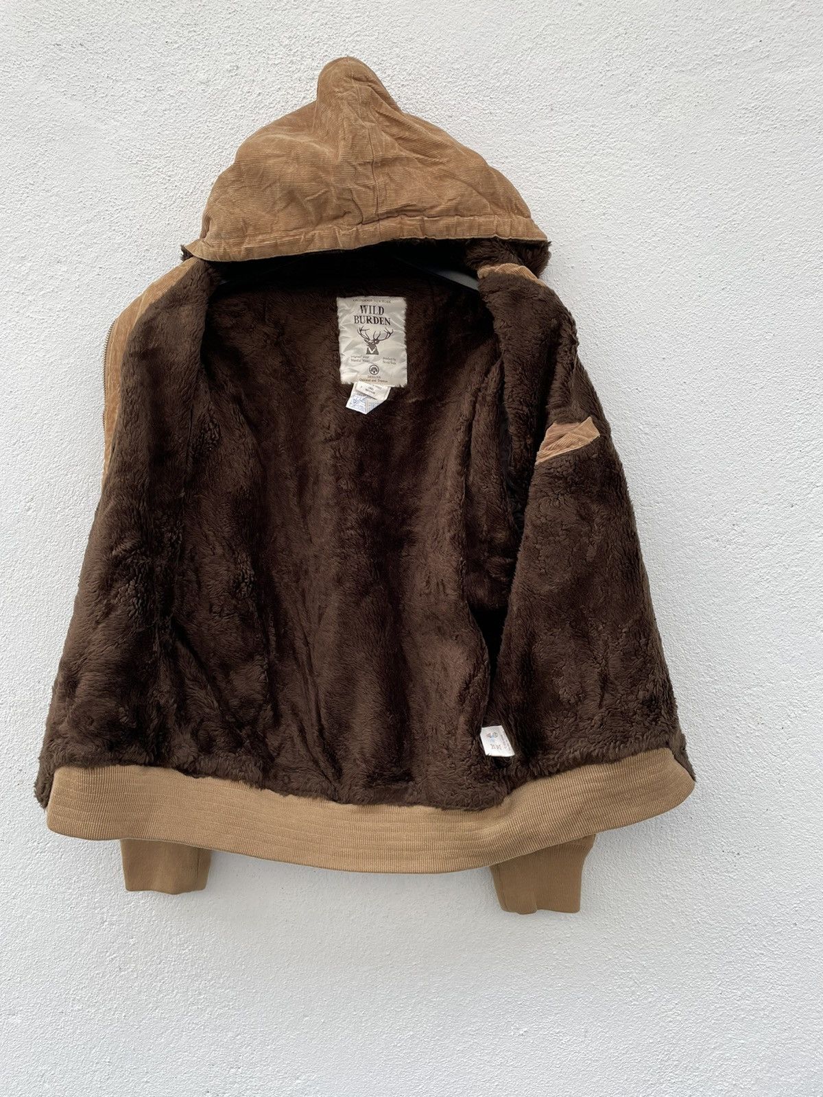 Vintage Vintage Wild Burden Sherpa Lining Corduroy Hooded Jacket Size US M / EU 48-50 / 2 - 5 Thumbnail