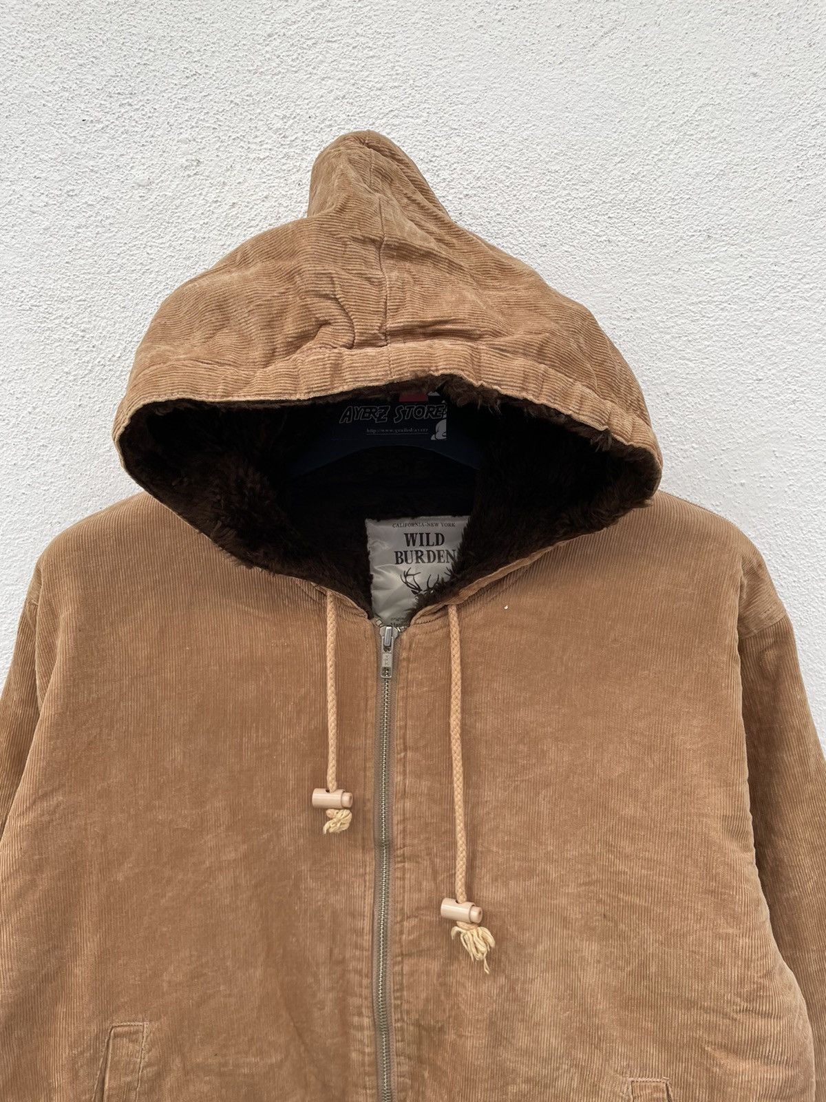 Vintage Vintage Wild Burden Sherpa Lining Corduroy Hooded Jacket Size US M / EU 48-50 / 2 - 2 Thumbnail