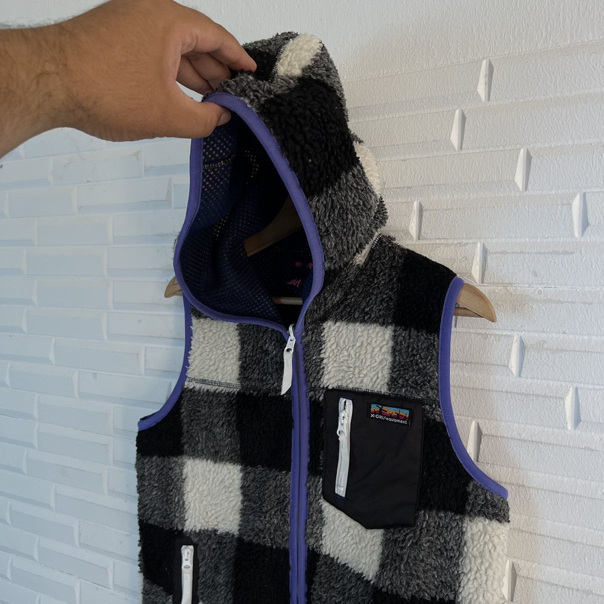 Hysteric Glamour TARTAN DESIGN PUNK STYLE FLEECE VEST X-GIRL Size US M / EU 48-50 / 2 - 4 Thumbnail