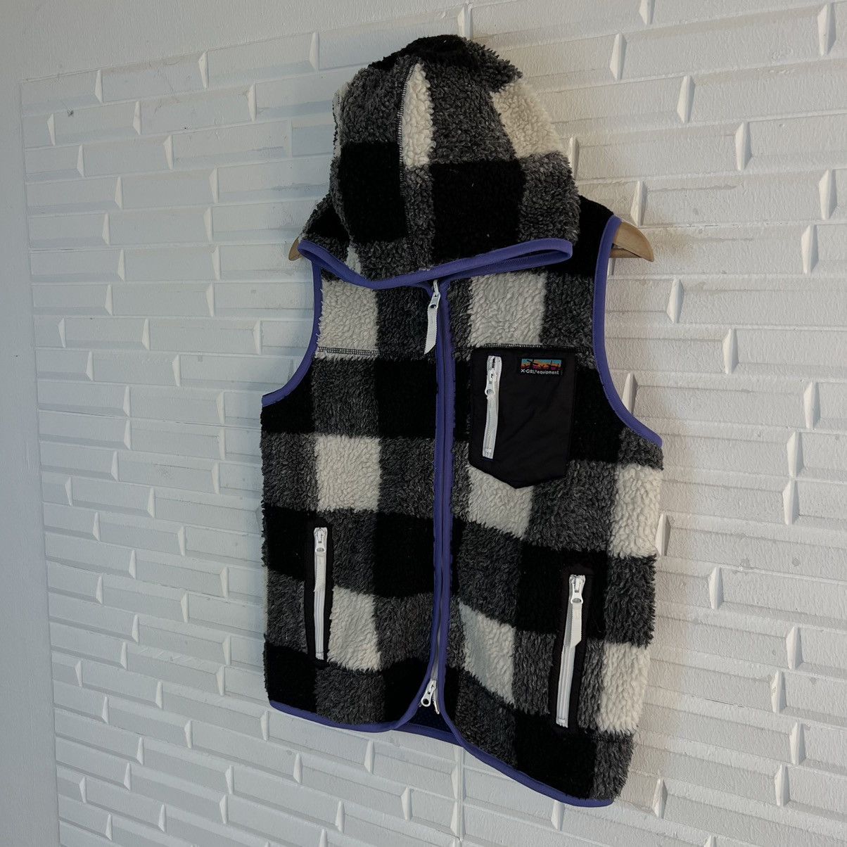 Hysteric Glamour TARTAN DESIGN PUNK STYLE FLEECE VEST X-GIRL Size US M / EU 48-50 / 2 - 2 Thumbnail