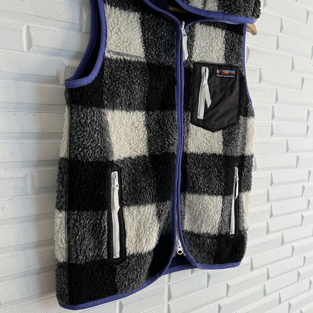 Hysteric Glamour TARTAN DESIGN PUNK STYLE FLEECE VEST X-GIRL Size US M / EU 48-50 / 2 - 5 Thumbnail
