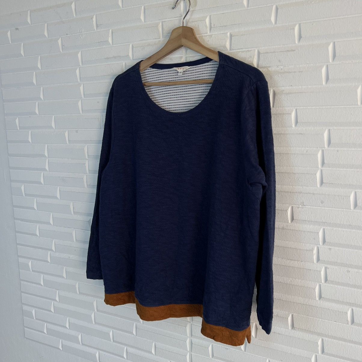 Indigo LONG SLEEVE PLEATS DESIGN INDIGO JAPAN Size US XL / EU 56 / 4 - 2 Thumbnail