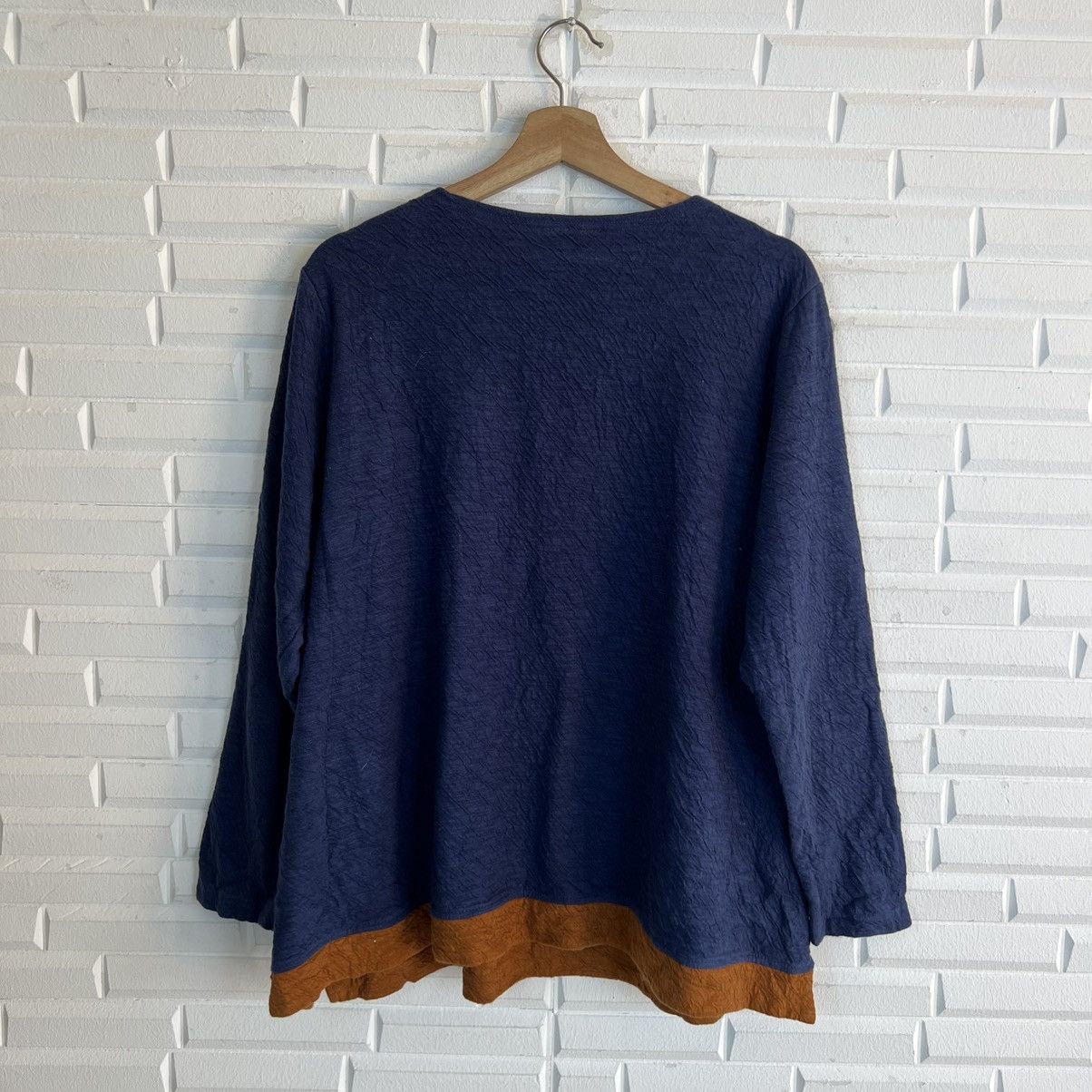 Indigo LONG SLEEVE PLEATS DESIGN INDIGO JAPAN Size US XL / EU 56 / 4 - 5 Thumbnail