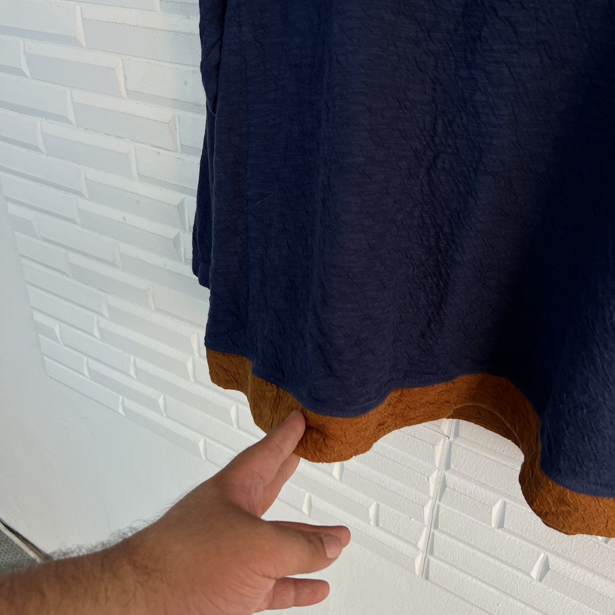 Indigo LONG SLEEVE PLEATS DESIGN INDIGO JAPAN Size US XL / EU 56 / 4 - 6 Thumbnail