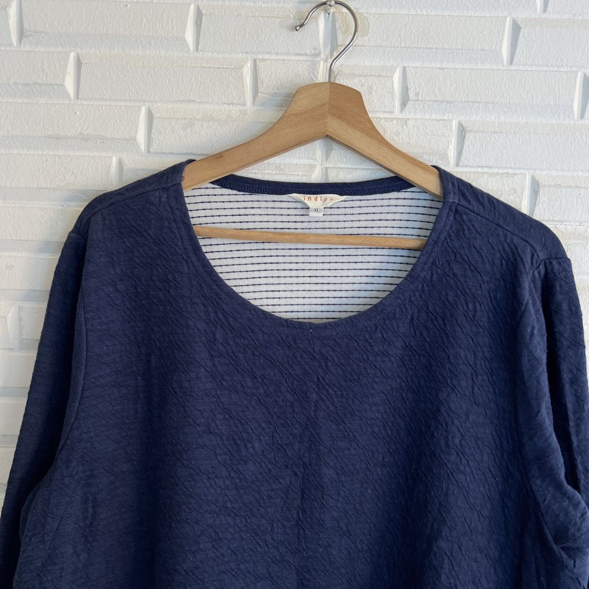 Indigo LONG SLEEVE PLEATS DESIGN INDIGO JAPAN Size US XL / EU 56 / 4 - 3 Thumbnail
