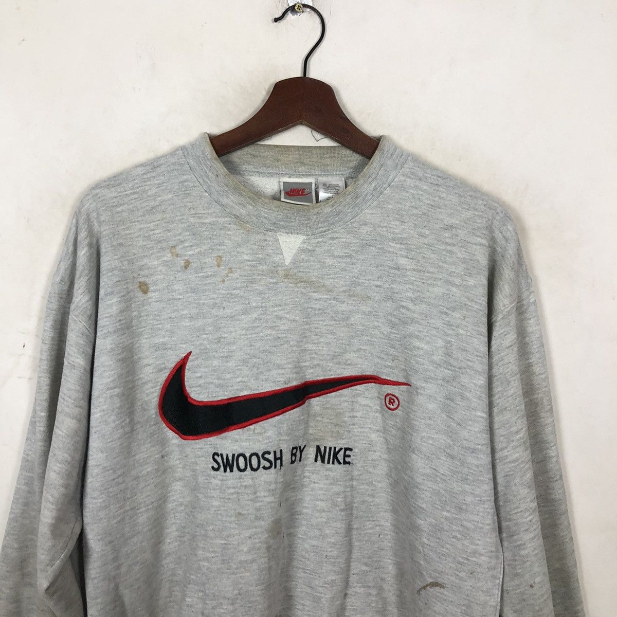 Nike VINTAGE SWOOSH BY NIKE BIG LOGO CREWNECK Size US M / EU 48-50 / 2 - 3 Thumbnail