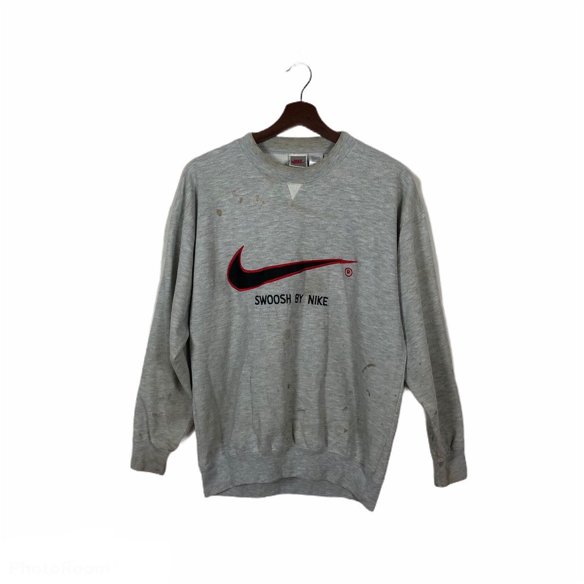 Nike VINTAGE SWOOSH BY NIKE BIG LOGO CREWNECK Size US M / EU 48-50 / 2 - 1 Thumbnail