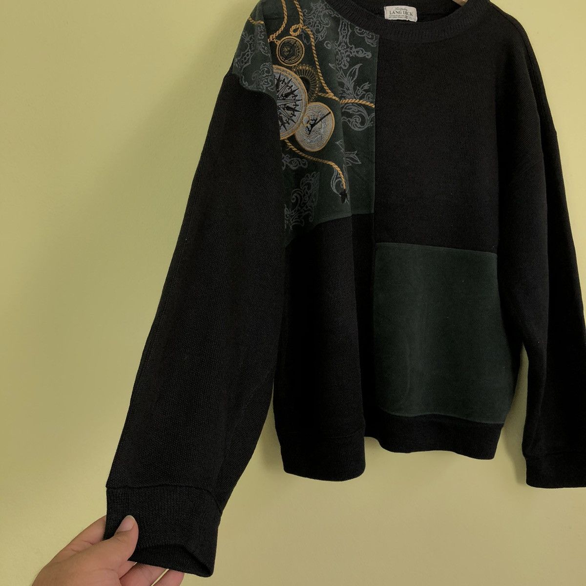 Japanese Brand Lang Dick Sweatshirt Big Logo Inspired by Stone Island Size US L / EU 52-54 / 3 - 3 Thumbnail