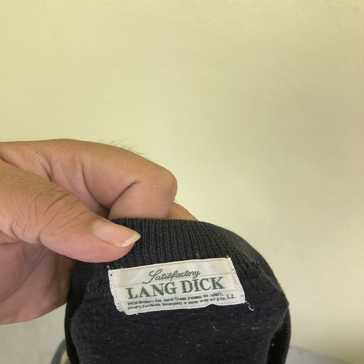 Japanese Brand Lang Dick Sweatshirt Big Logo Inspired by Stone Island Size US L / EU 52-54 / 3 - 6 Thumbnail
