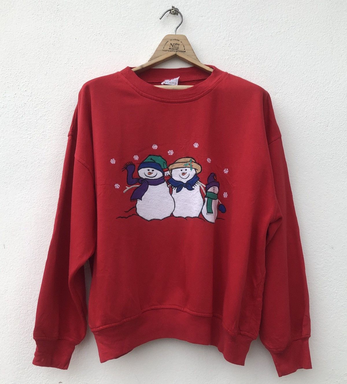 Vintage Happy Krismas Theme CrewNeck Big Logo Size US L / EU 52-54 / 3 - 1 Thumbnail