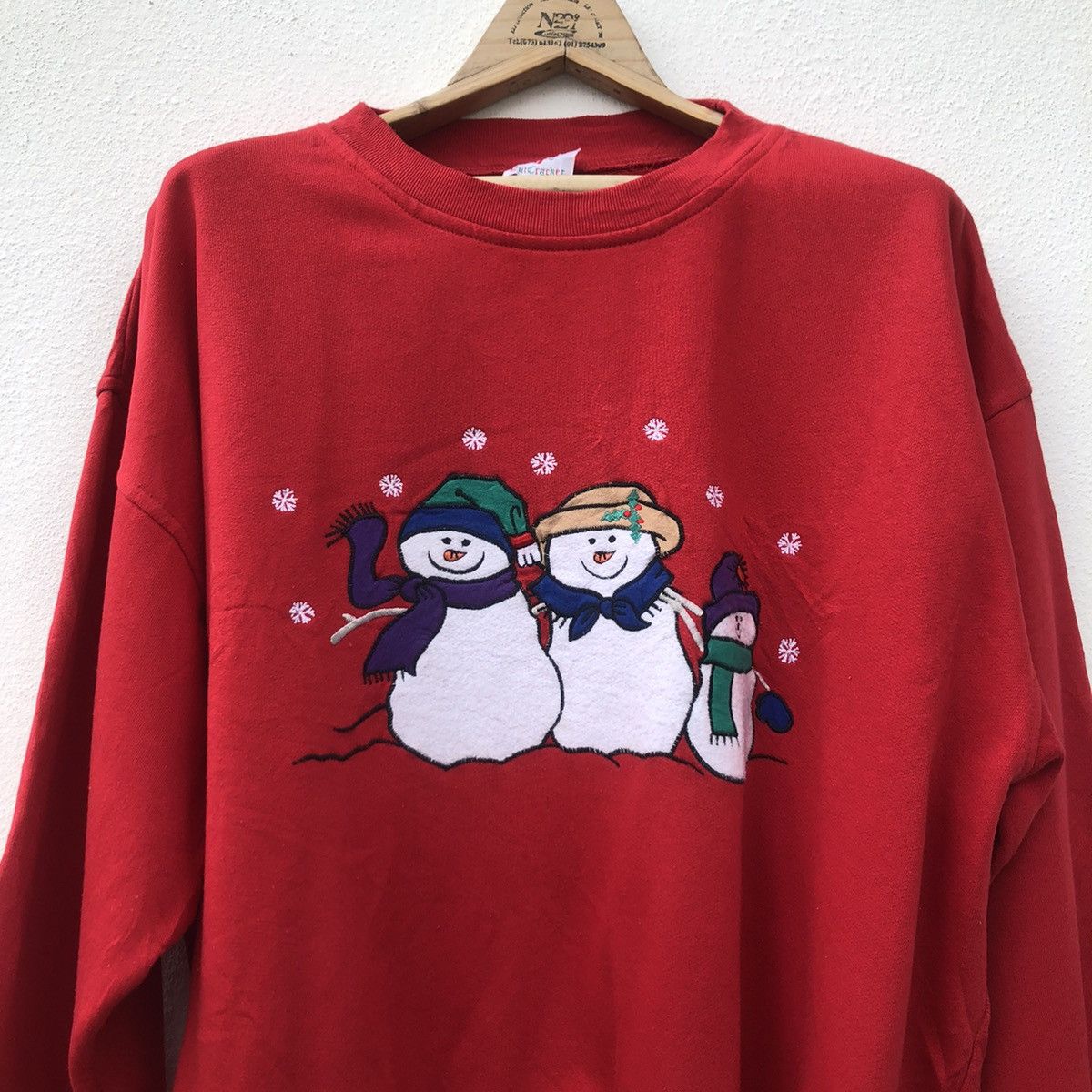 Vintage Happy Krismas Theme CrewNeck Big Logo Size US L / EU 52-54 / 3 - 4 Thumbnail
