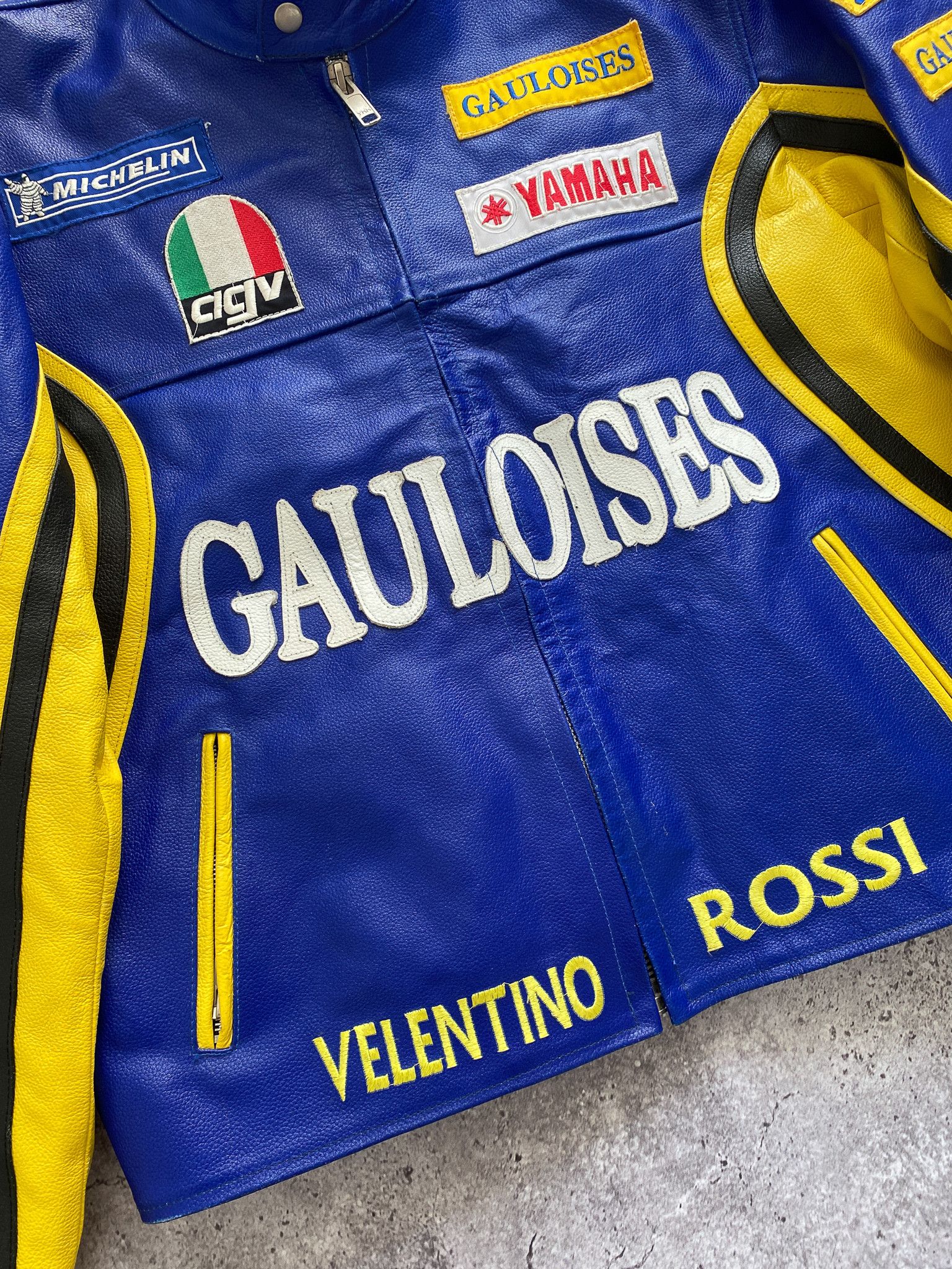 Vintage × Yamaha Vintage Valentino Rossi Yamaha Jacket Patches Racing Size US XL / EU 56 / 4 - 5 Thumbnail