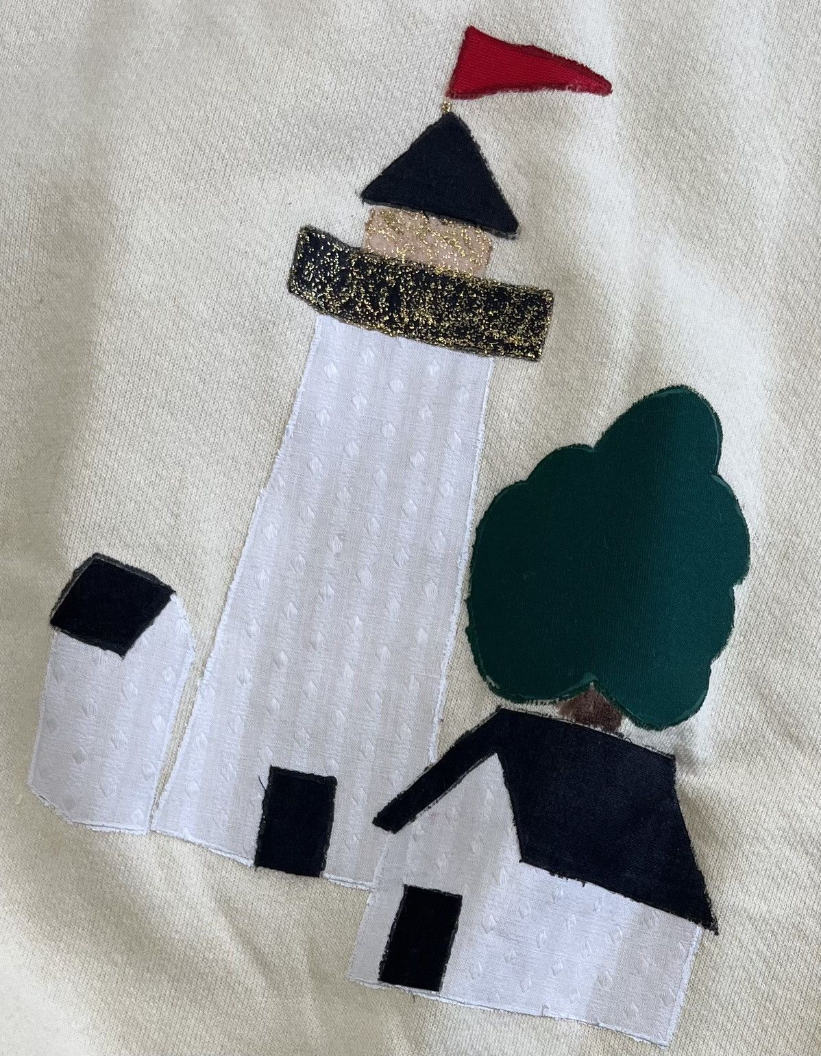 Lee × Vintage Vintage Light House Patchwork Crewneck Sweatshirt Size US L / EU 52-54 / 3 - 2 Thumbnail