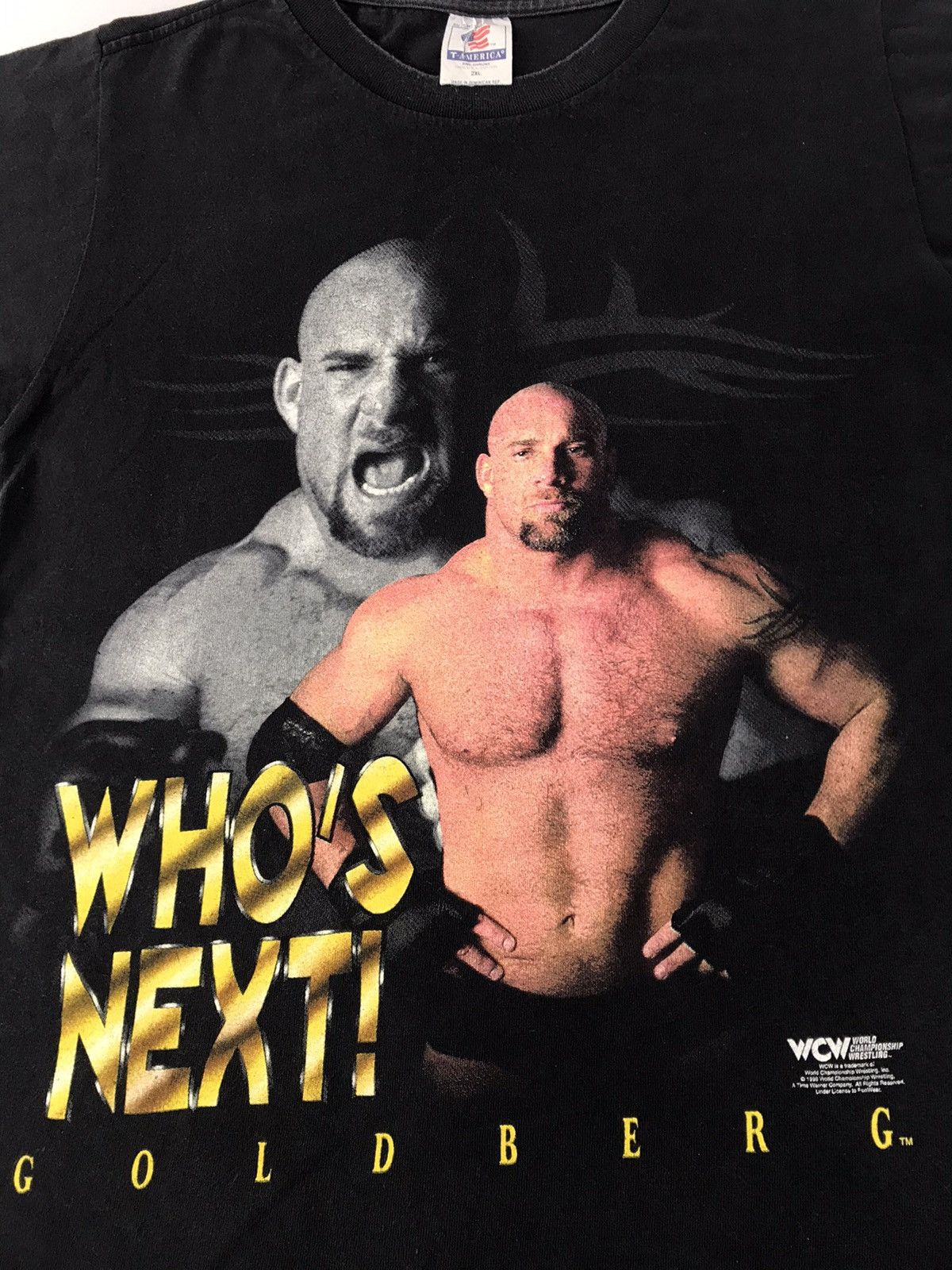 Vintage WCW WWE World Champion Wrestling Goldberg Printed Tee Size US M / EU 48-50 / 2 - 3 Thumbnail