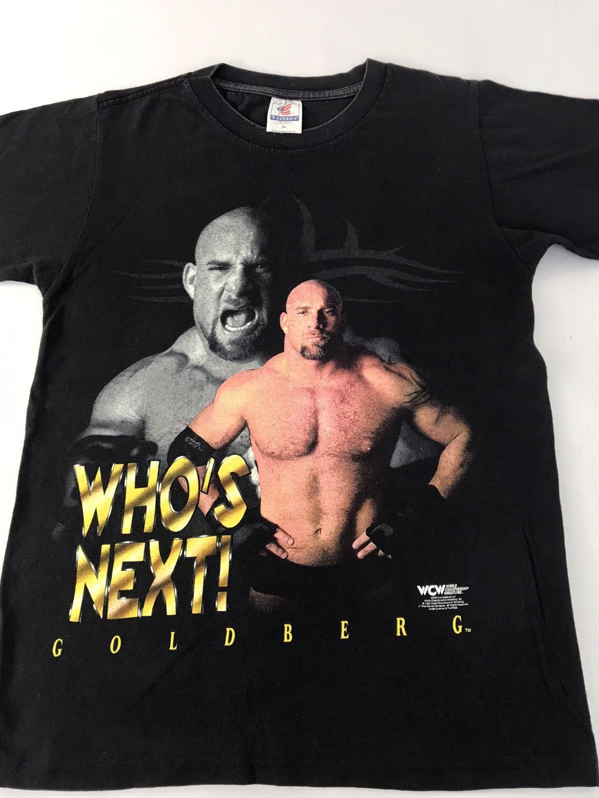 Vintage WCW WWE World Champion Wrestling Goldberg Printed Tee Size US M / EU 48-50 / 2 - 2 Thumbnail