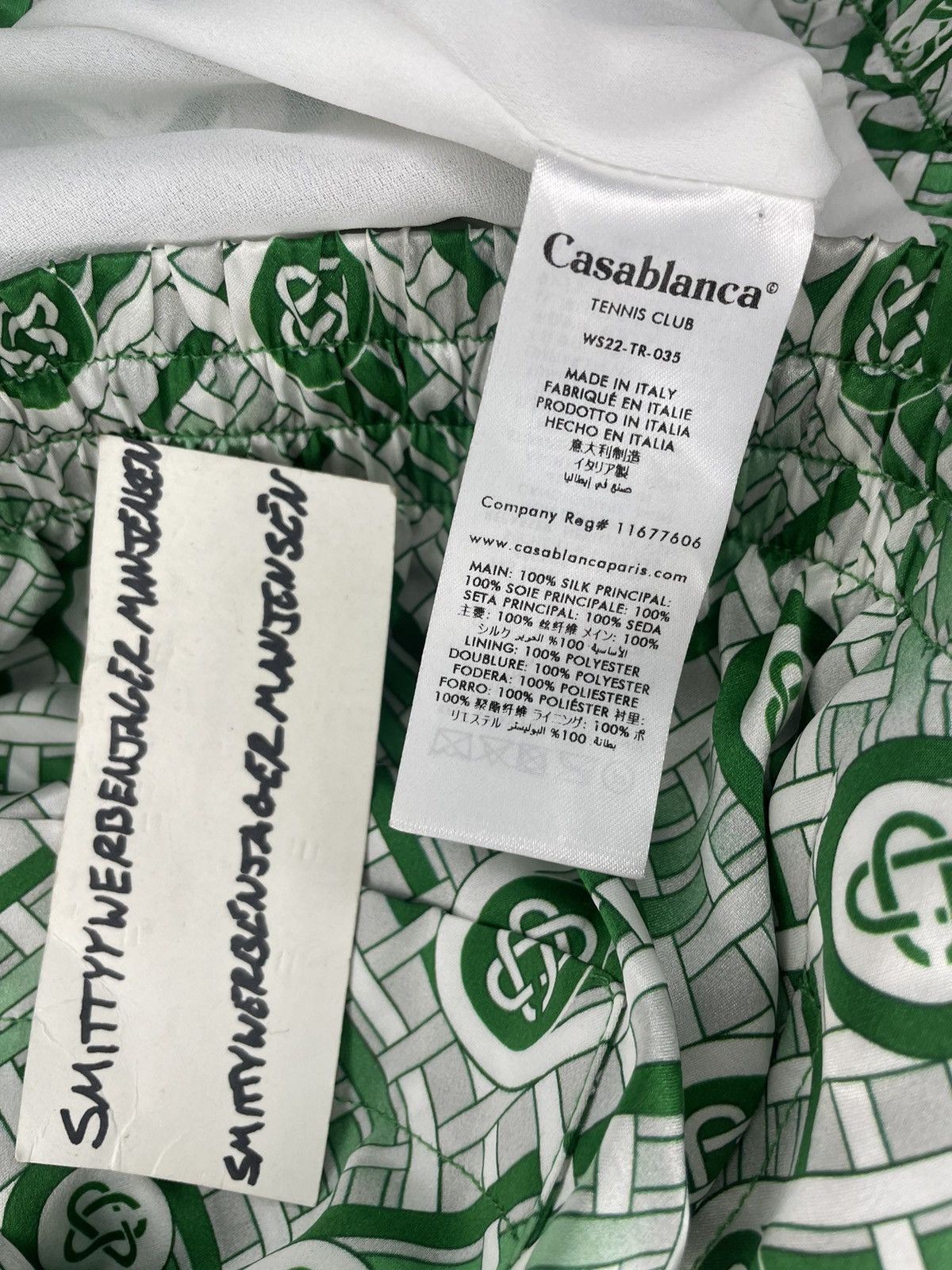 Casablanca Casablanca Monogram Silk Shorts Size 27" / US 4 / IT 40 - 5 Thumbnail