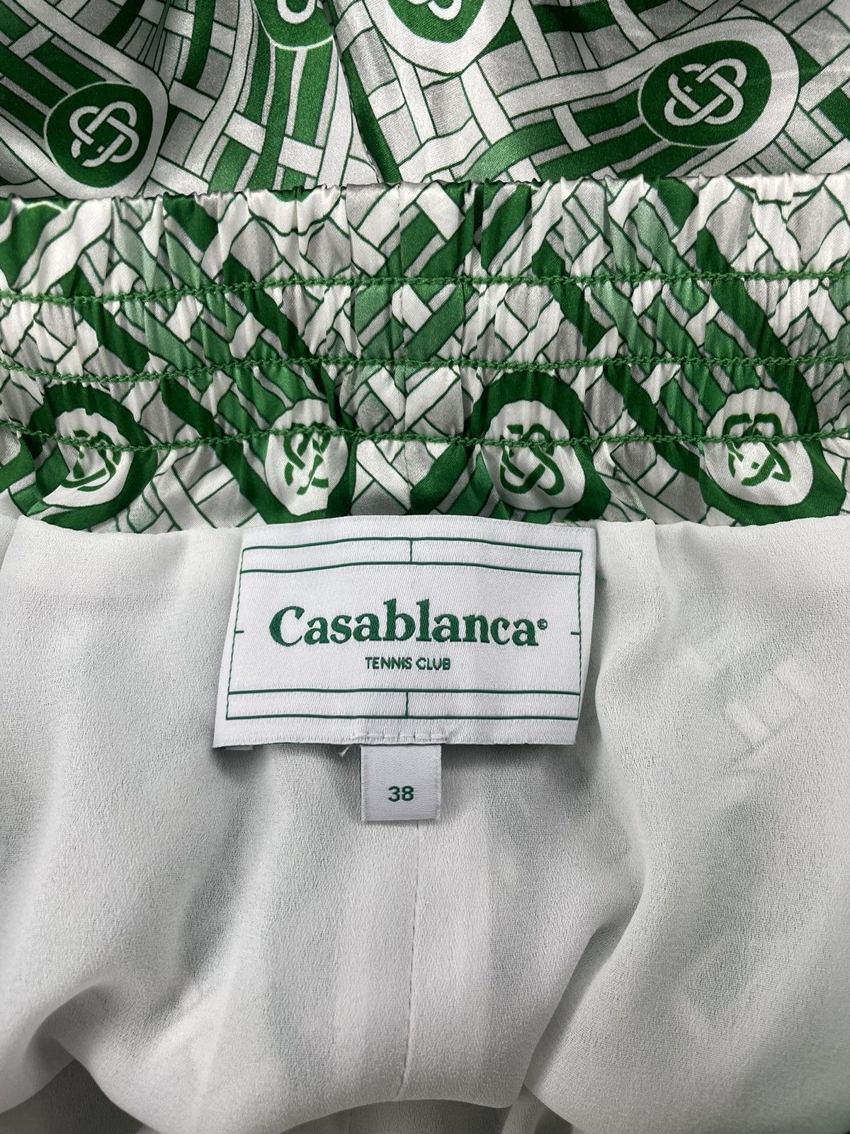 Casablanca Casablanca Monogram Silk Shorts Size 27" / US 4 / IT 40 - 4 Thumbnail