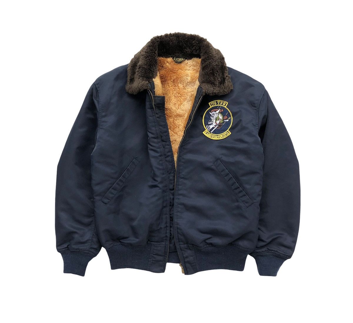 Vintage Vintage Houston Shearling Flight bomber MA-1 jacket Size US M / EU 48-50 / 2 - 4 Thumbnail