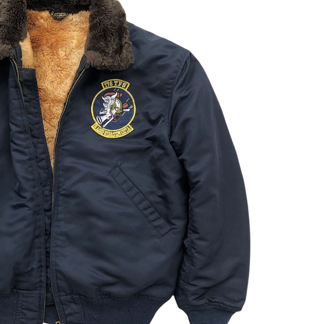 Vintage Vintage Houston Shearling Flight bomber MA-1 jacket Size US M / EU 48-50 / 2 - 6 Thumbnail